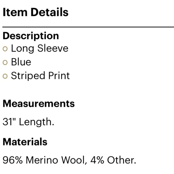 Talbots size medium blue wool sweater cardigan - Picture 4 of 5